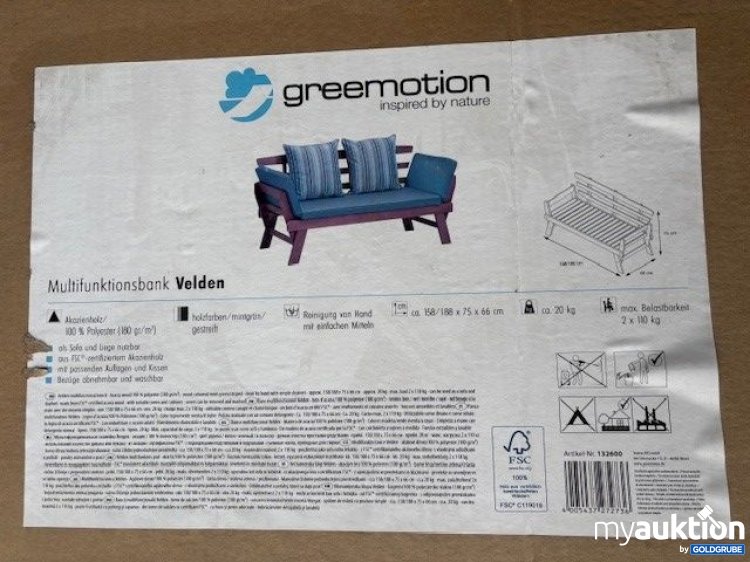 Artikel Nr. 904368 Artikel Nr. 904368: Greemotion Multifunktionsbank Velden