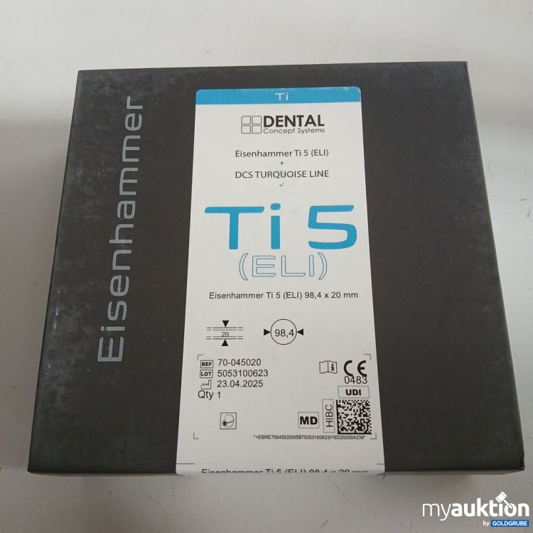 Artikel Nr. 442369: Dental Concept Systems Eisenhammer Ti 5 (ELI) 98,4x20mm