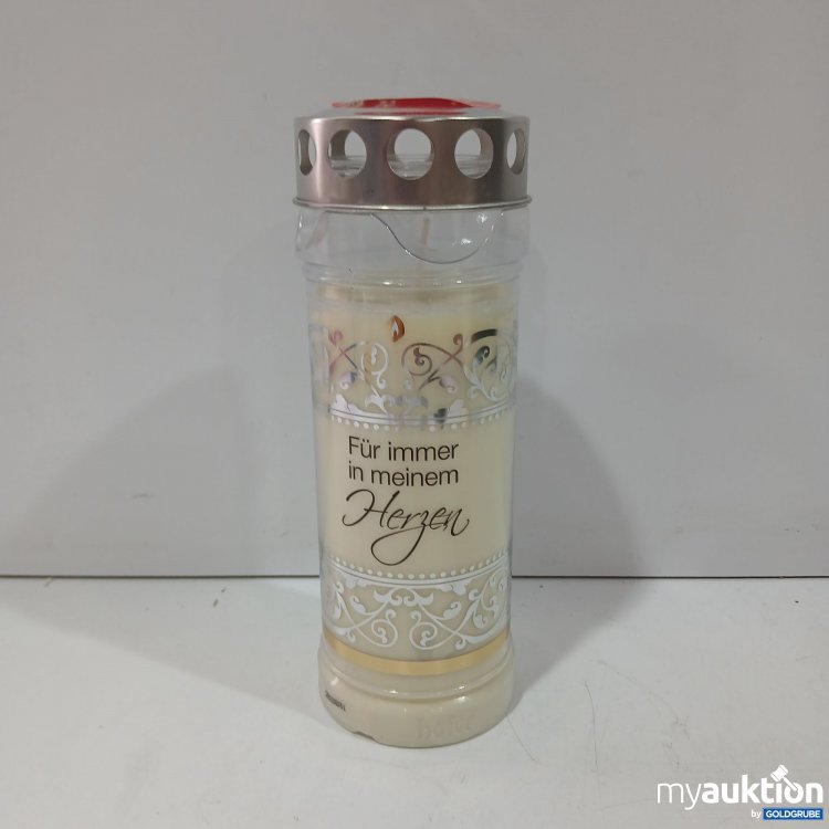 Artikel Nr. 770369: Gedenkkerze "Für immer" ,regenfest