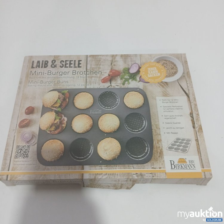 Artikel Nr. 861369 Artikel Nr. 861369: Laib & Seele Mini-Burger Brötchen für 12 Stück