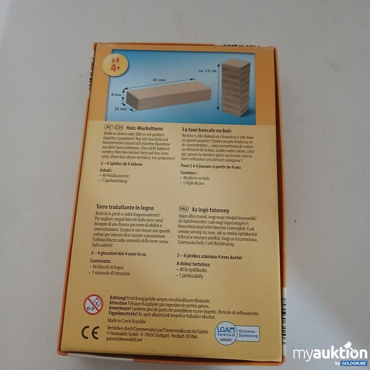 Artikel Nr. 921369: Toy Holz Wackelturm 48 Holzbausteine