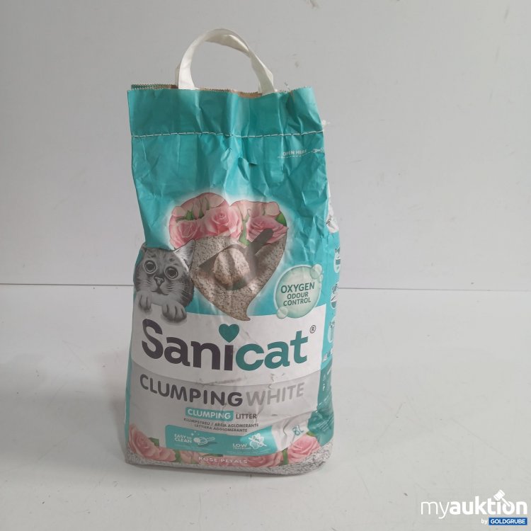 Artikel Nr. 990369: Sani Cat clumping white Clumpint Litter 8L 