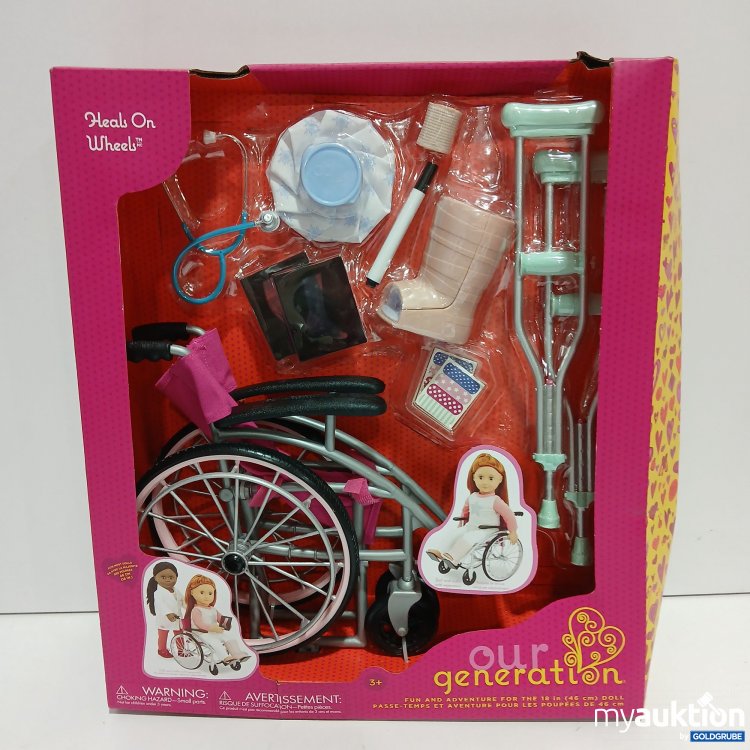 Artikel Nr. 428370 Artikel Nr. 428370: Hells On Wheels Rollstuhl-Spielset für Puppen