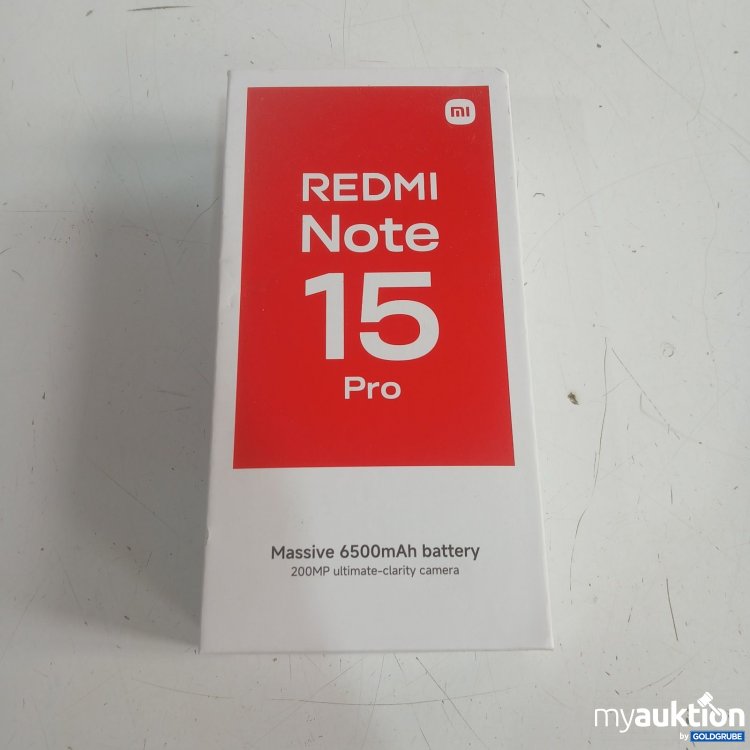 Artikel Nr. 465370 Artikel Nr. 465370: Xiaomi Redmi Note 15 Pro Smartphone 8GB RAM 256GB ROM Titanium Color