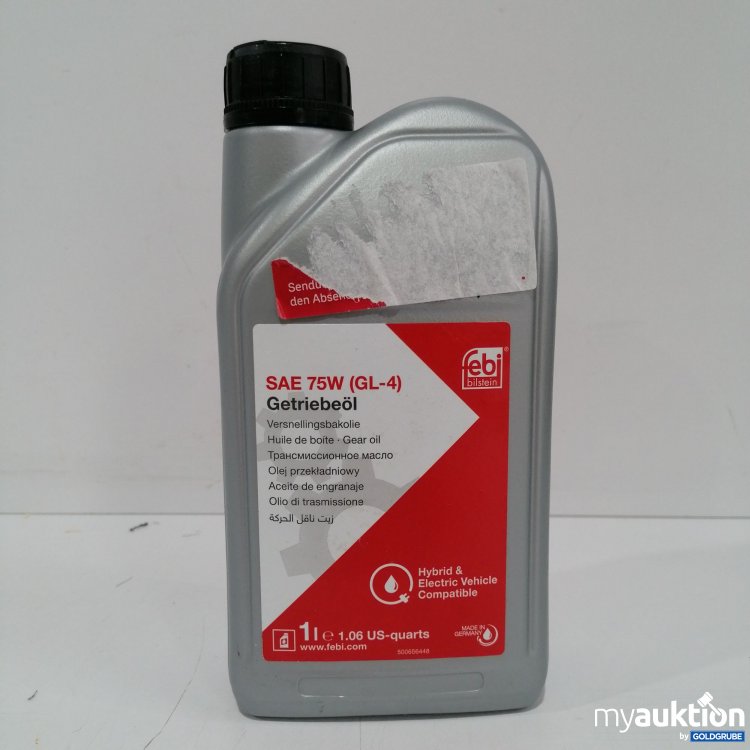 Artikel Nr. 850370: Febi Billstein SAE 75W Getriebeöl GL-4, 1L