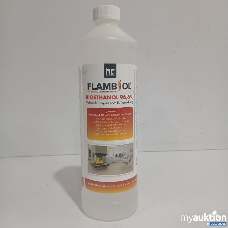 Artikel Nr. 870370: Höfer Chemie Flambol Bio Ethanol 96,6% 1L