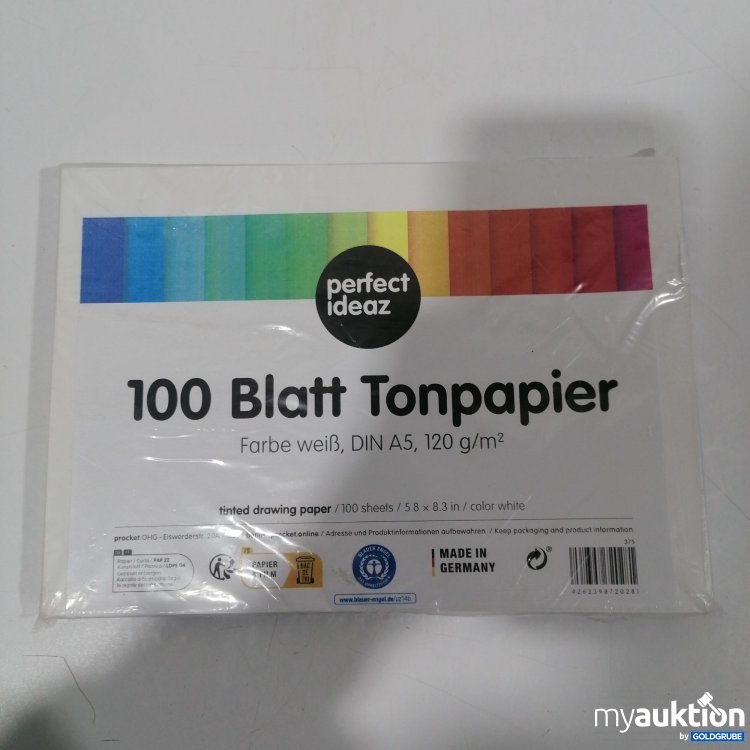 Artikel Nr. 895370: Perfect Ideaz 100 Blatt Tonpapier Din A5 