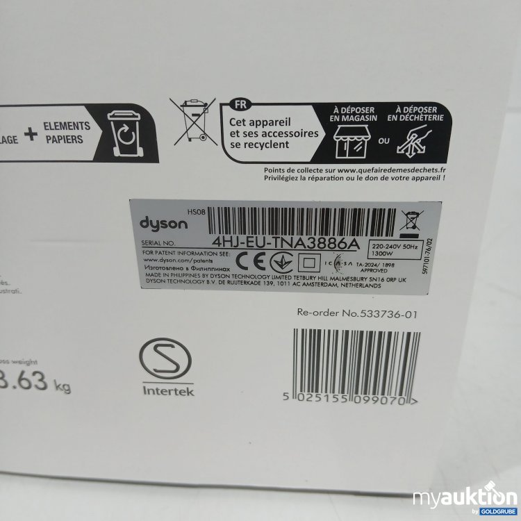 Artikel Nr. 916370 Artikel Nr. 916370: Dyson airwrap i.d. curly+coily 4HJ-EU-TNA3886A