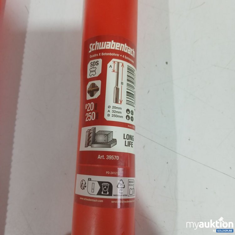Artikel Nr. 932370 Artikel Nr. 932370: Schwabenbach Betonbohrer SDS Plus Ø20 mm 250mm 39570