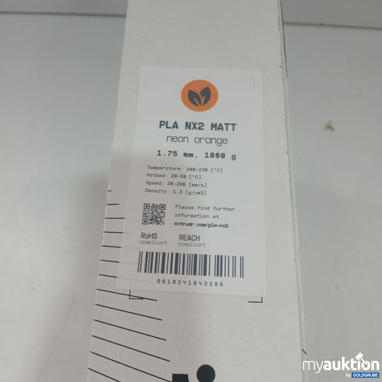 Artikel Nr. 971370 Artikel Nr. 971370: Extrudr Pla nx2 Matt neon orange 1.75mm 1000g