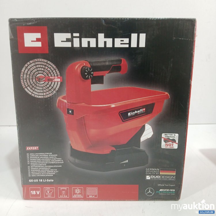 Artikel Nr. 446371 Artikel Nr. 446371: Einhell Akku-Universalstreuer GE-US 18Li-Solo