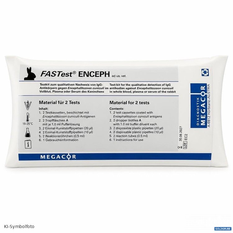 Artikel Nr. 466371 Artikel Nr. 466371: MEGACOR FASTest ENCEPH Testkit für 2 Tests