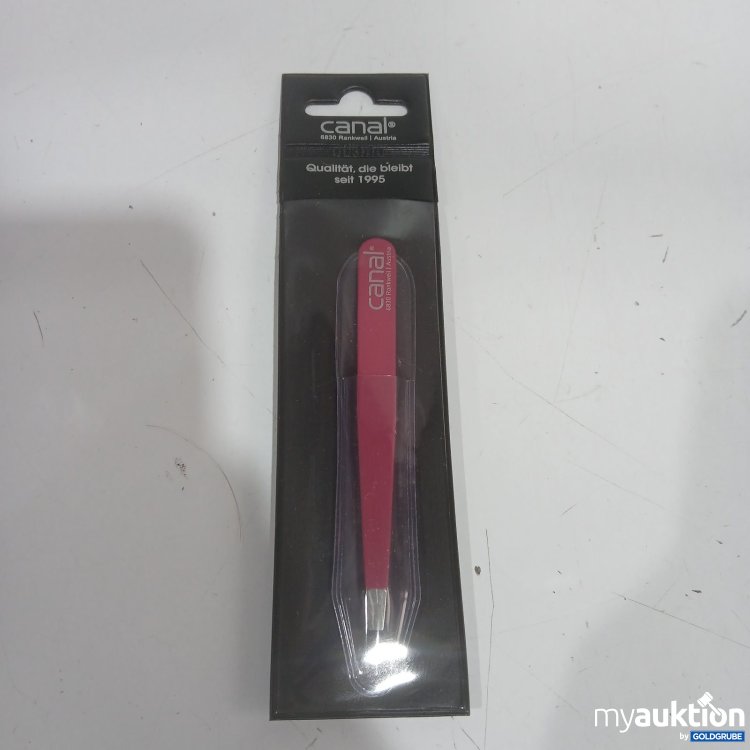 Artikel Nr. 526371: canal Haarpinzette gerade fuchsia 9 cm 2015-02