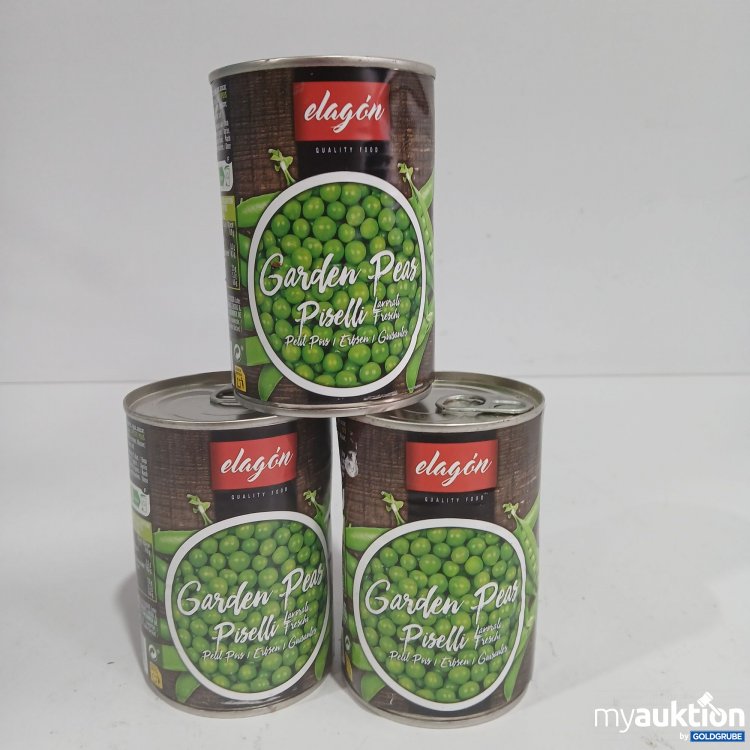 Artikel Nr. 816371 Artikel Nr. 816371: Elagon Garden Peas Piselli je 390g