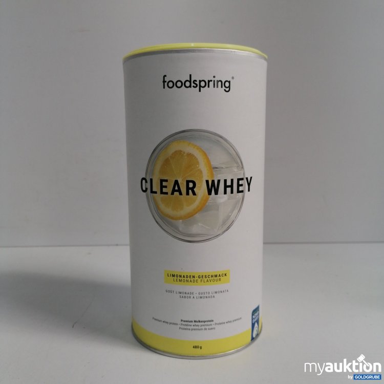 Artikel Nr. 855371 Artikel Nr. 855371: Foodspring Clear Whey Limonaden Geschmack 480g