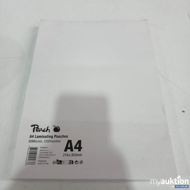 Artikel Nr. 872371 Artikel Nr. 872371: Peach A4 Laminating Pouches 125stk