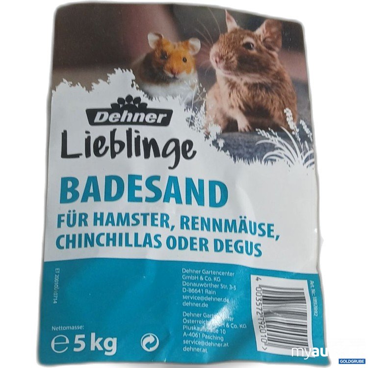Artikel Nr. 958371: Lieblinge Badesand für Hamster, Rennmäuse, Chinchillas oder Degus 5kg 