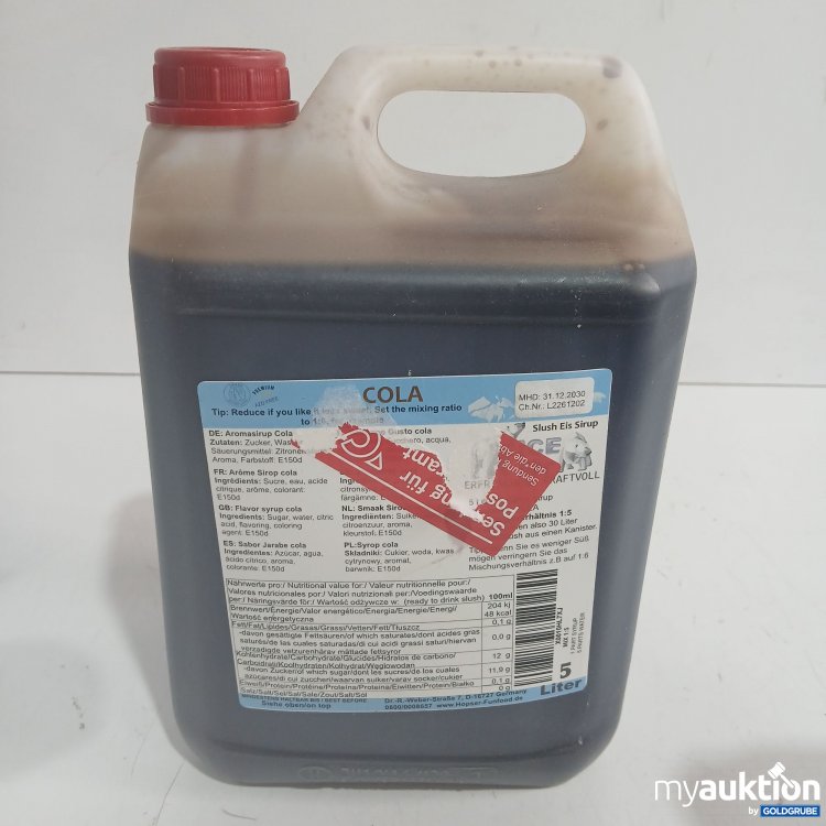 Artikel Nr. 988371 Artikel Nr. 988371: Aromasirup Cola 5L