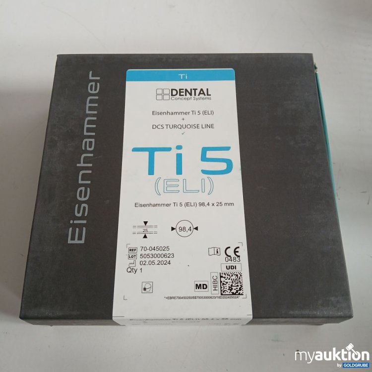 Artikel Nr. 442372: Dental Concept Systems Eisenhammer Ti 5 (ELI) 98,4x25mm
