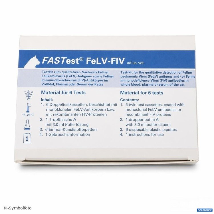 Artikel Nr. 466372 Artikel Nr. 466372: megacor FASTest FeLV-FIV Testkit für 6 Tests