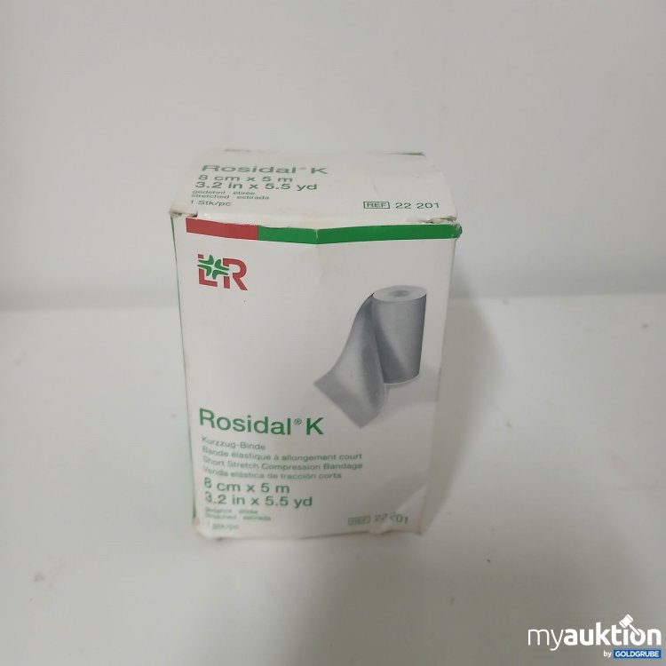 Artikel Nr. 884372: LR Rosidal Kurzzug-Binde 8cm x5m