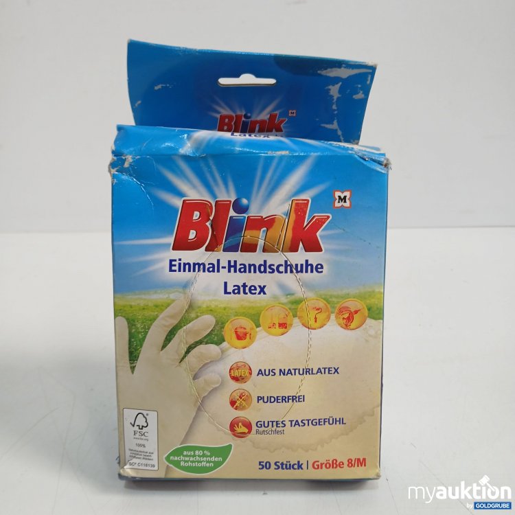 Artikel Nr. 911372 Artikel Nr. 911372: Blink Einmal Handschuhe Latex 50stk