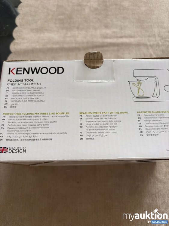 Artikel Nr. 931372 Artikel Nr. 931372: KENWOOD Faltwerkzeug Chef-Aufsatz