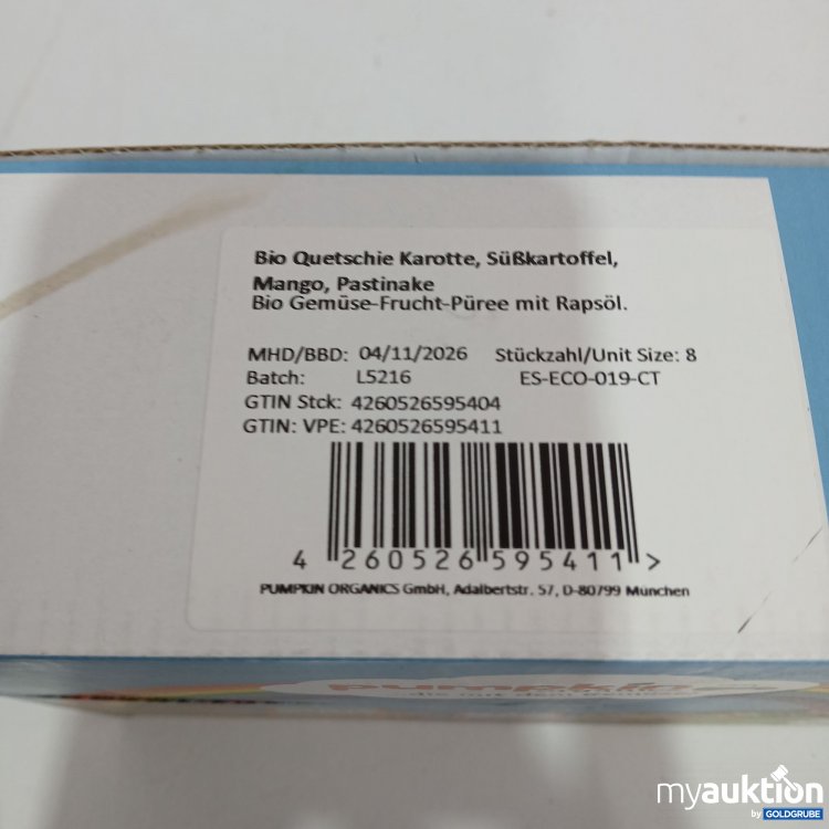 Artikel Nr. 956372: Pumpkin Quetschie Karotte? Süßkartoffeln, Mango ,Pastinaken 8stk 