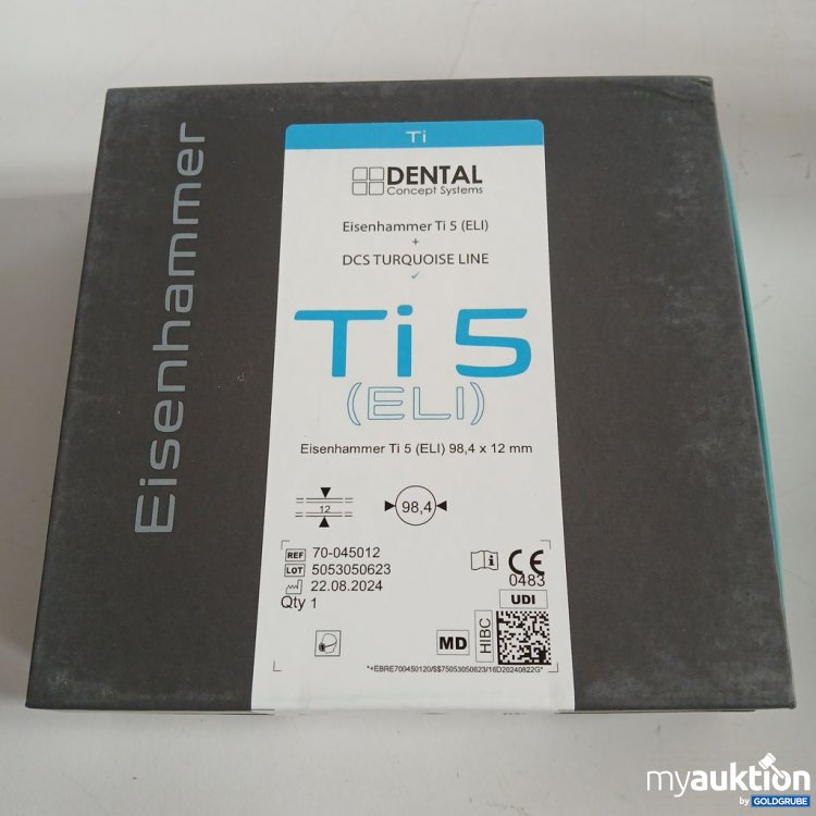 Artikel Nr. 442373: Dental Eisenhammer Ti 5 (ELI) 98,4 x 12 mm