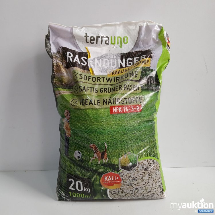 Artikel Nr. 865373: Terrauno Rasendünger Frühling-Sommer 20kg ca 1000 Quadratmeter 
