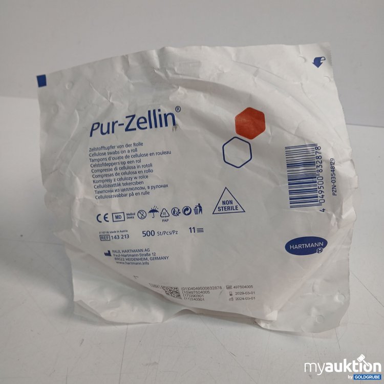 Artikel Nr. 911373 Artikel Nr. 911373: Pur Zellin Zellstofftupfer von der Rolle 500stk