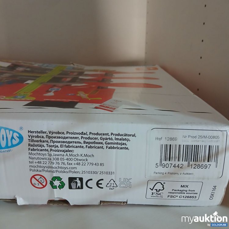 Artikel Nr. 921373: Mochtoys Parking Garage mit Auto und Verkehrsschildern