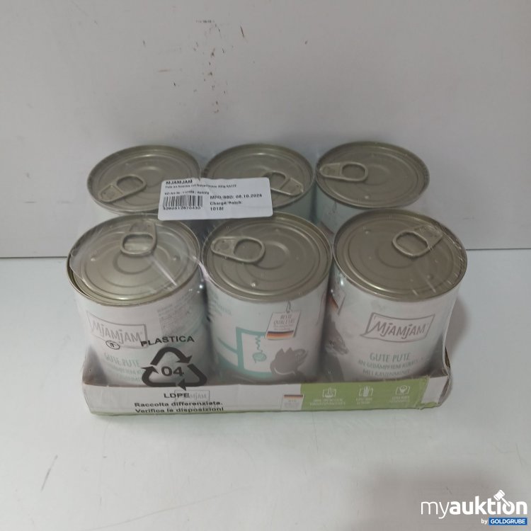 Artikel Nr. 970373: Mjamjam Katzenfutter Putr an Kürbis mit Katzenminze, 6×400g