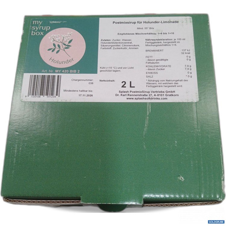 Artikel Nr. 980373: My Syrup Box Holunder 2l 