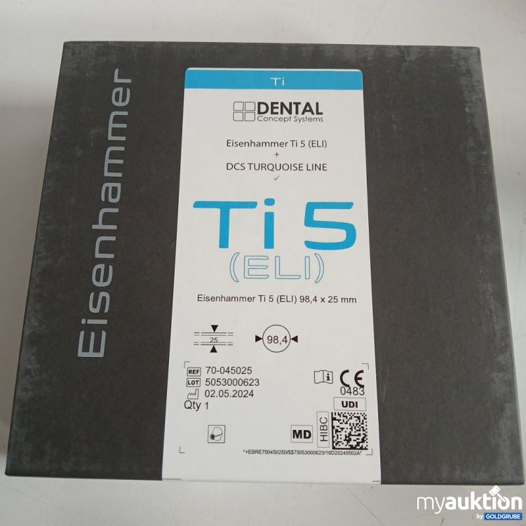 Artikel Nr. 442374: Dental Concept Systems Eisenhammer Ti 5 (ELI) 98,4 x 25 mm