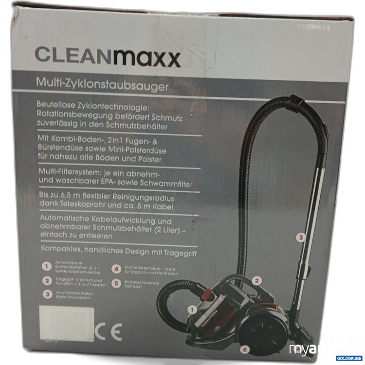 Artikel Nr. 447374 Artikel Nr. 447374: CLEANmaxx Multi-Zyklonstaubsauger 2 l