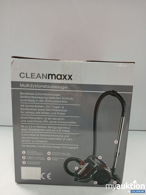 Artikel Nr. 447374 Artikel Nr. 447374: CLEANmaxx Multi-Zyklonstaubsauger 2 l