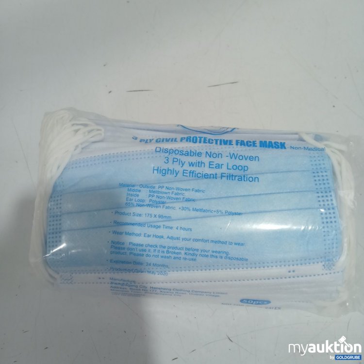 Artikel Nr. 463374: 3 Ply Civil Protective Face Mask 50 Stk