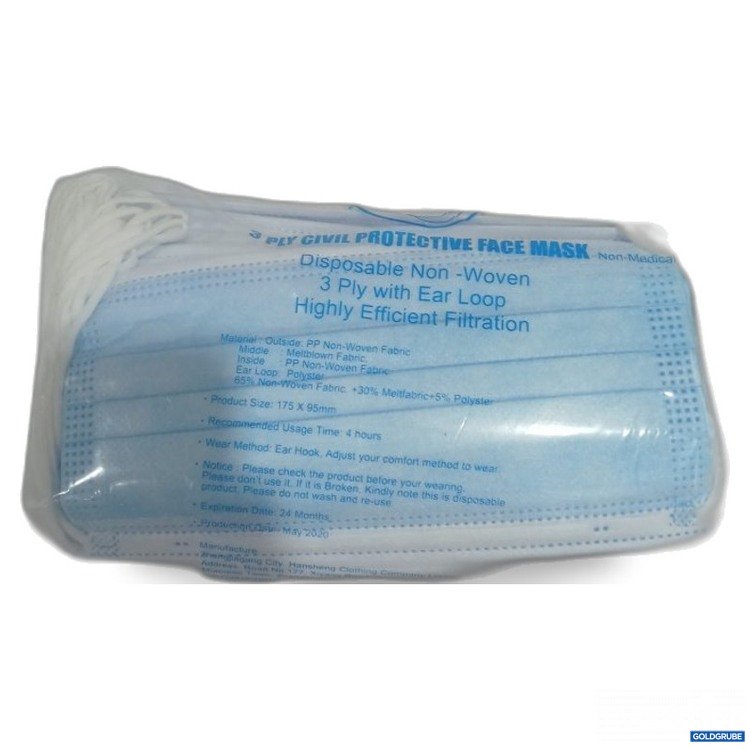 Artikel Nr. 463374 Artikel Nr. 463374: 3 Ply Civil Protective Face Mask 50 Stk