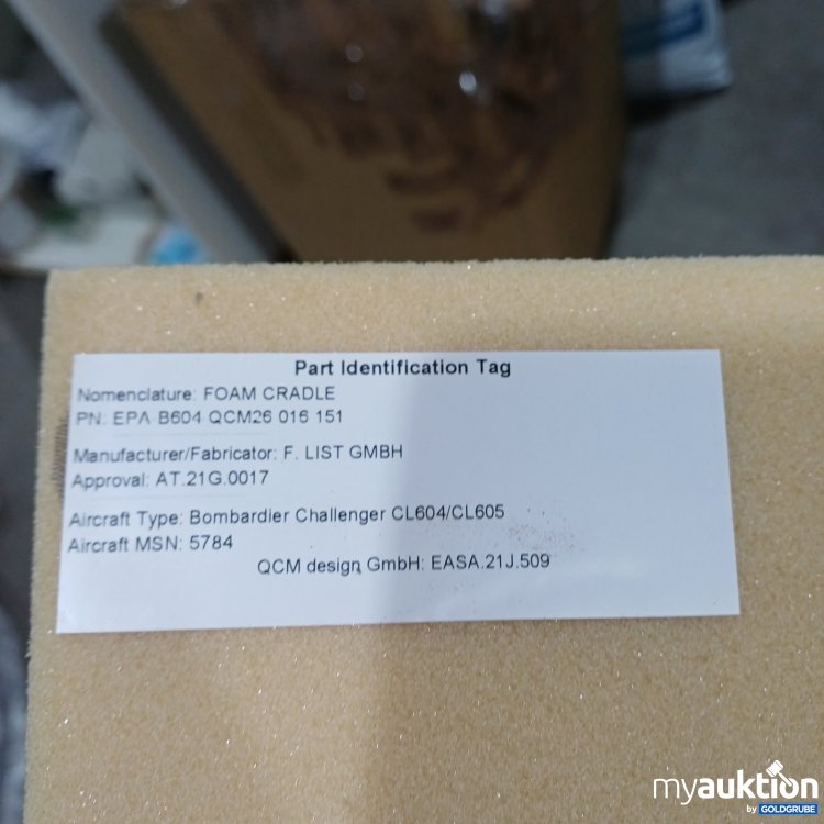 Artikel Nr. 467374 Artikel Nr. 467374: F. List GmbH Foam Cradle Schaumstoffhalter