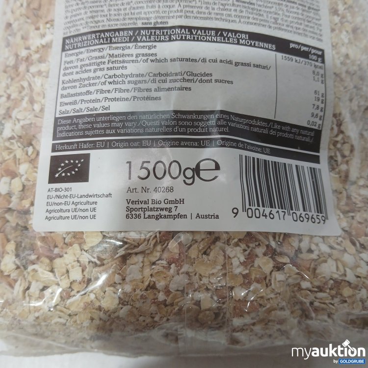 Artikel Nr. 469374: Verival Bio Porridge Bircher 1500 g