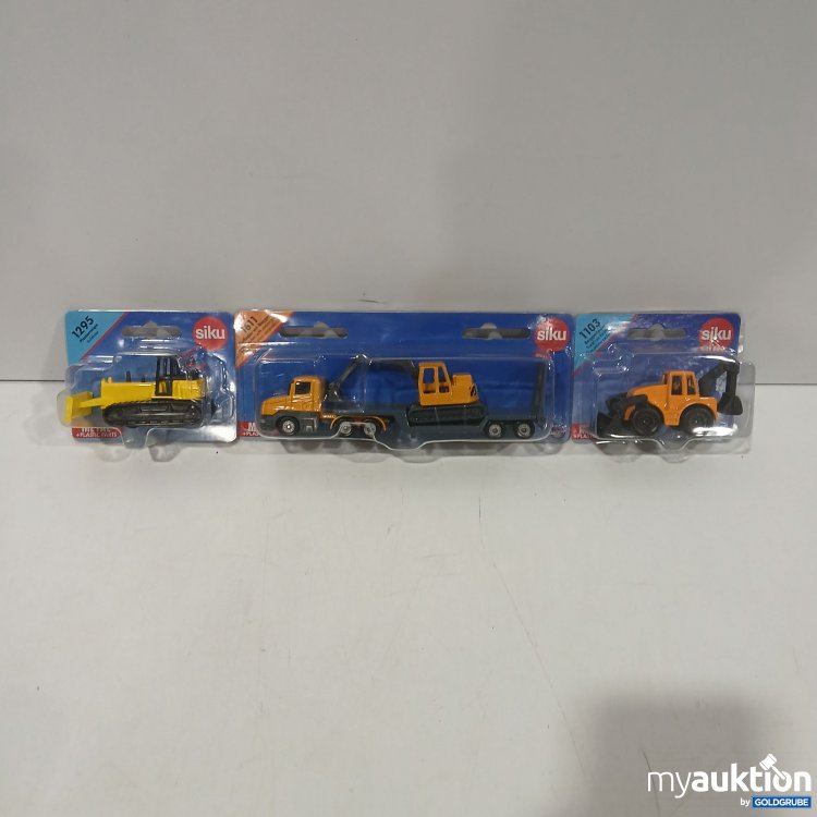Artikel Nr. 523374 Artikel Nr. 523374: Siku Planierraupe, Tieflader mit Bagger & Baggerlader