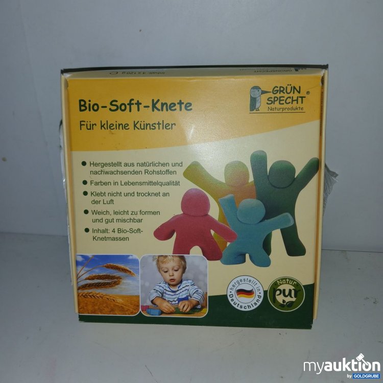 Artikel Nr. 922374: GRÜN SPECHT Bio-Soft-Knete 4 Stück