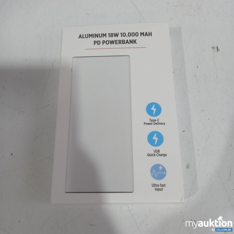 Artikel Nr. 994374 Artikel Nr. 994374: Aluminium 18W 10.000 MAH PD Powerbank