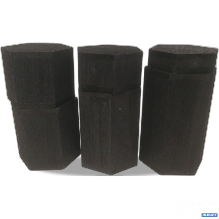 Artikel Nr. 998374: Dekosäulen Podest aus Holz 6 Eckig 10×10×17cm
