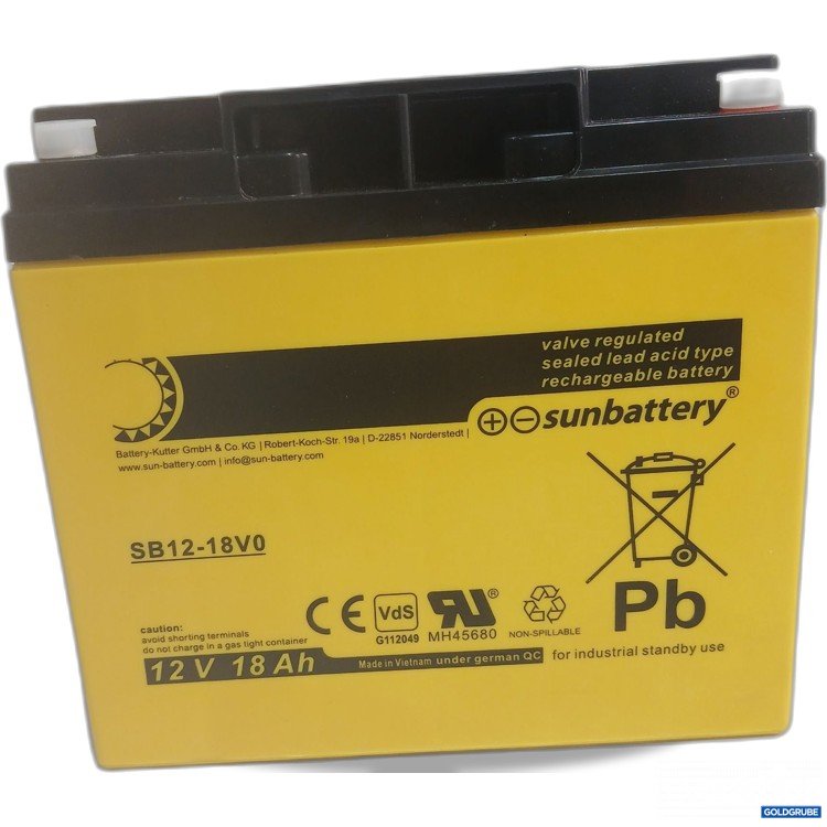 Artikel Nr. 461375: Sunbattery SB12-18Vo 12V 18Ah 