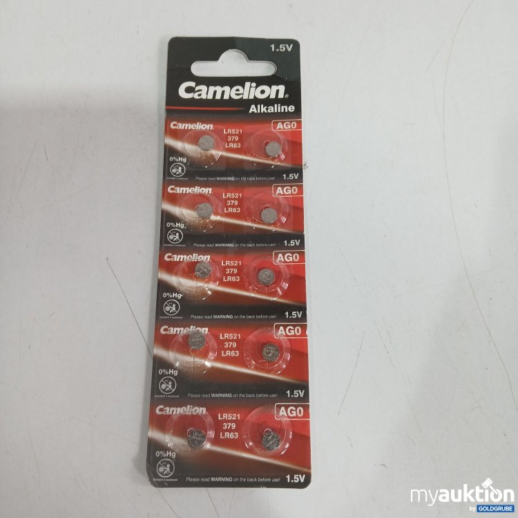 Artikel Nr. 821375 Artikel Nr. 821375: Camelion Alkaline AG0 LR63 1.5V Batterien 10Stk