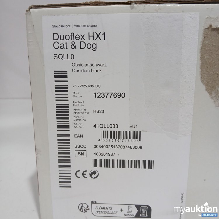 Artikel Nr. 916375 Artikel Nr. 916375: Miele Duoflex HX1 Cat&Dog SQLL0 Obsidian Black