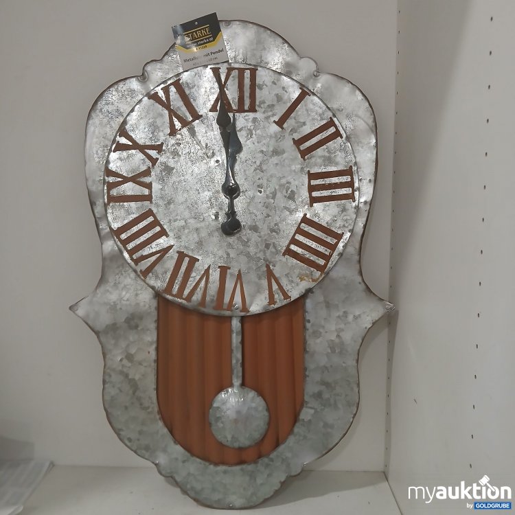 Artikel Nr. 929375: Starke Metalluhr mit Pendel E-11229 40x3,16x60cm