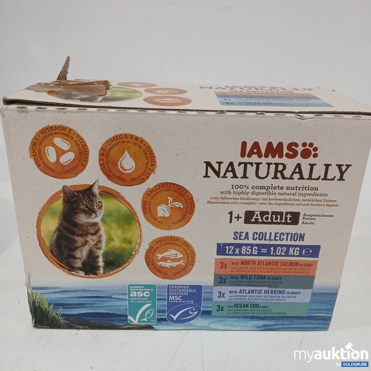 Artikel Nr. 963375: Iams Naturally Adult Meereskollektion Nassfutter Katze (12x85g)